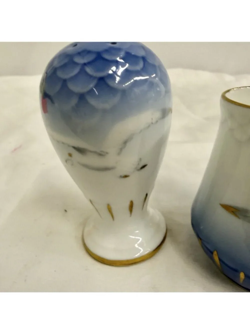 Bing & Grondahl B&G Seagull 52C Salt Pepper Shakers Toothpick Holder Set